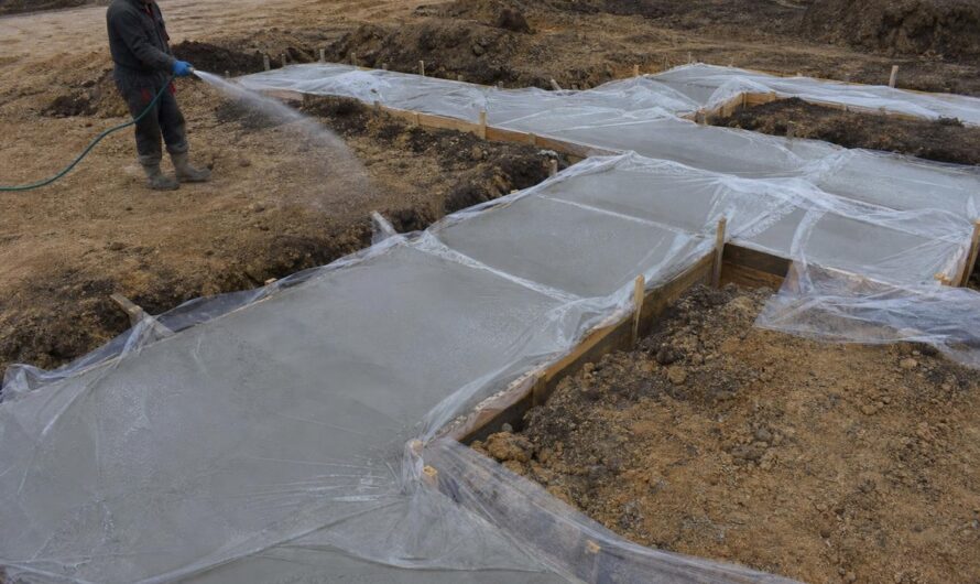 Jak pielęgnować beton w ławach fundamentowych po wylaniu?